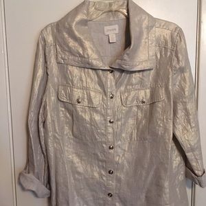 Chico’s size 2 jacket blouse